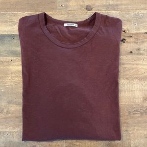 Buck Mason long sleeve t-shirt - Maroon